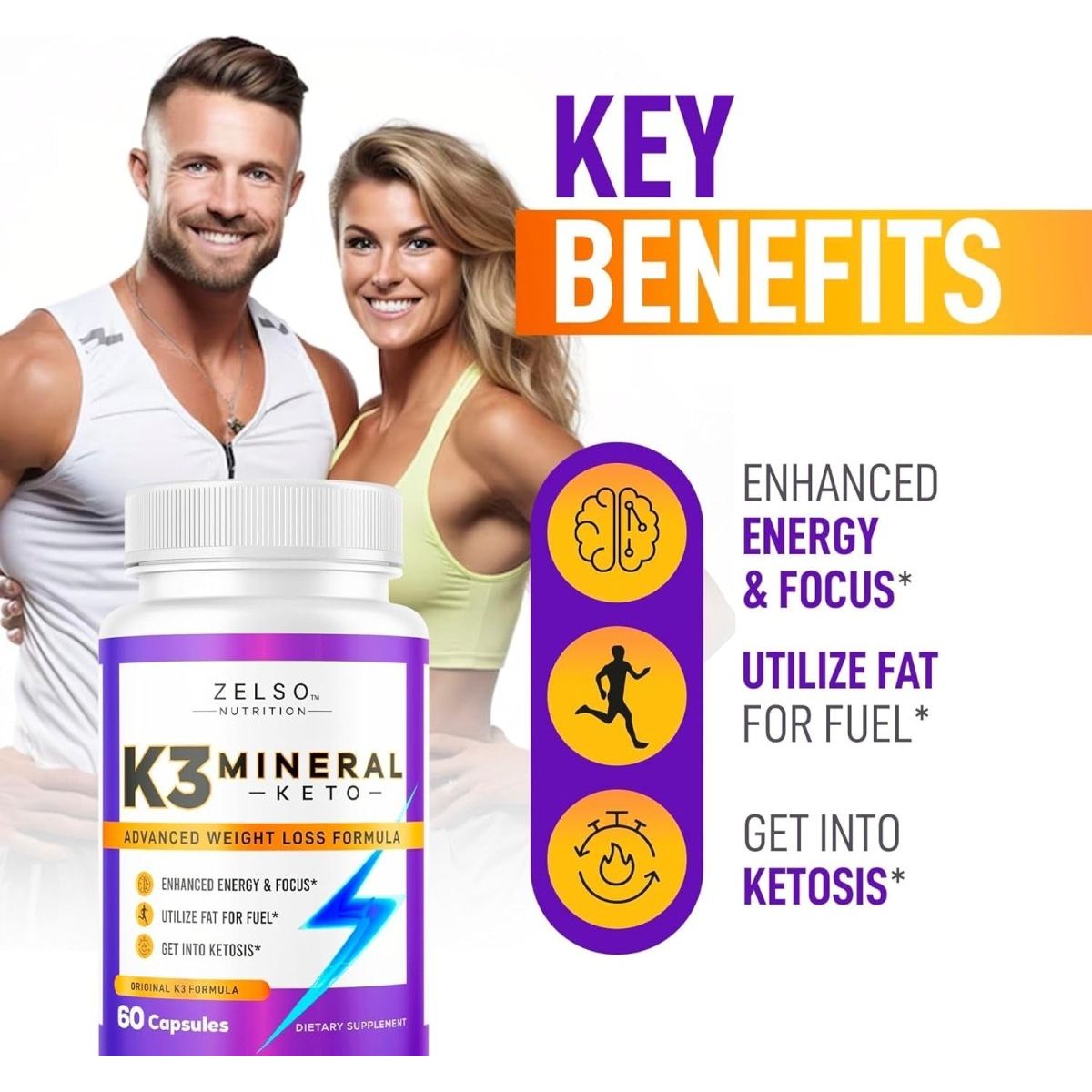 K3 Mineral Weight Loss Pills - K3 Salt Mineral, Vitamin + K3 Capsules Supplement for Weight Loss - Suppviv