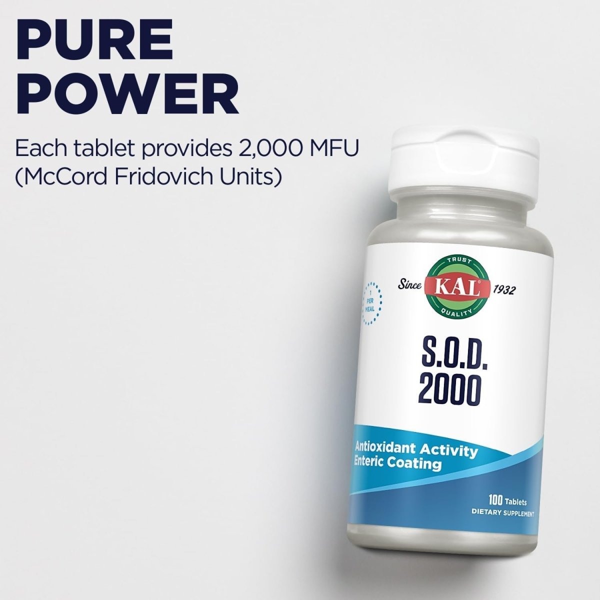 KAL S.O.D. 2000 Antioxidant - Beef Liver Source 100 Tablets - Suppviv