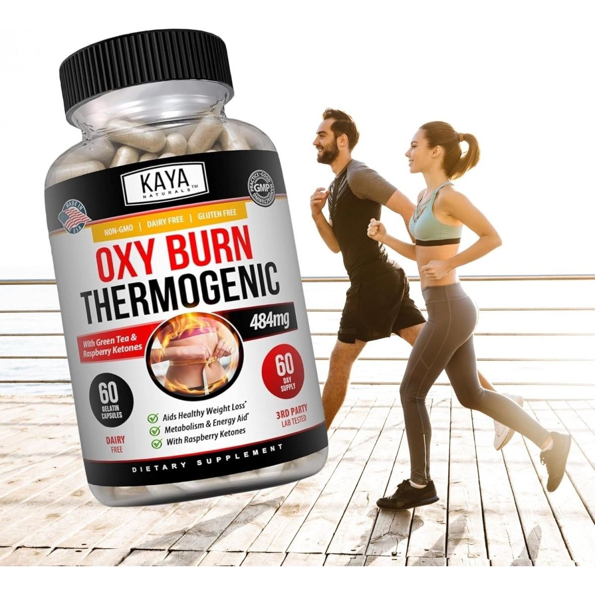 Kaya Naturals Supreme Fat Burner - Weight Loss Pills Women & Men - 60 Count - Suppviv