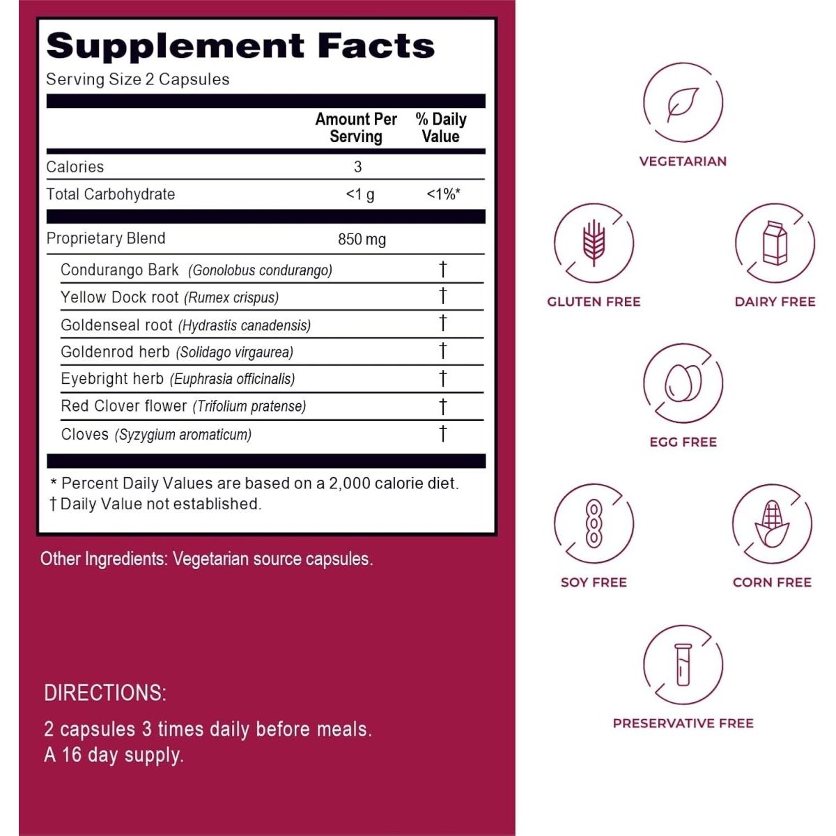 Kroeger Herb Candida Liver Care - 100 Capsules 1 PACK - Suppviv