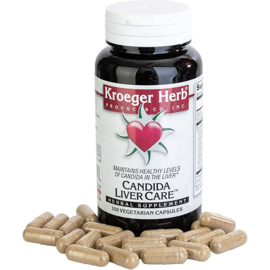 Kroeger Herb Candida Liver Care - 100 Capsules 1 PACK - Suppviv