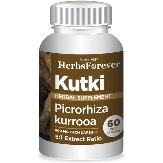 Kutki Capsules – Picrorhiza Kurroa for Healthy Liver Functions and Blood Purifier 60 Capsules - Suppviv