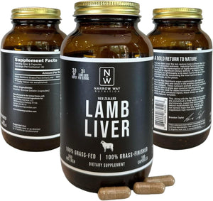 Lamb Liver Regeneratively Raised in New Zealand (180 Capsules) - Suppviv