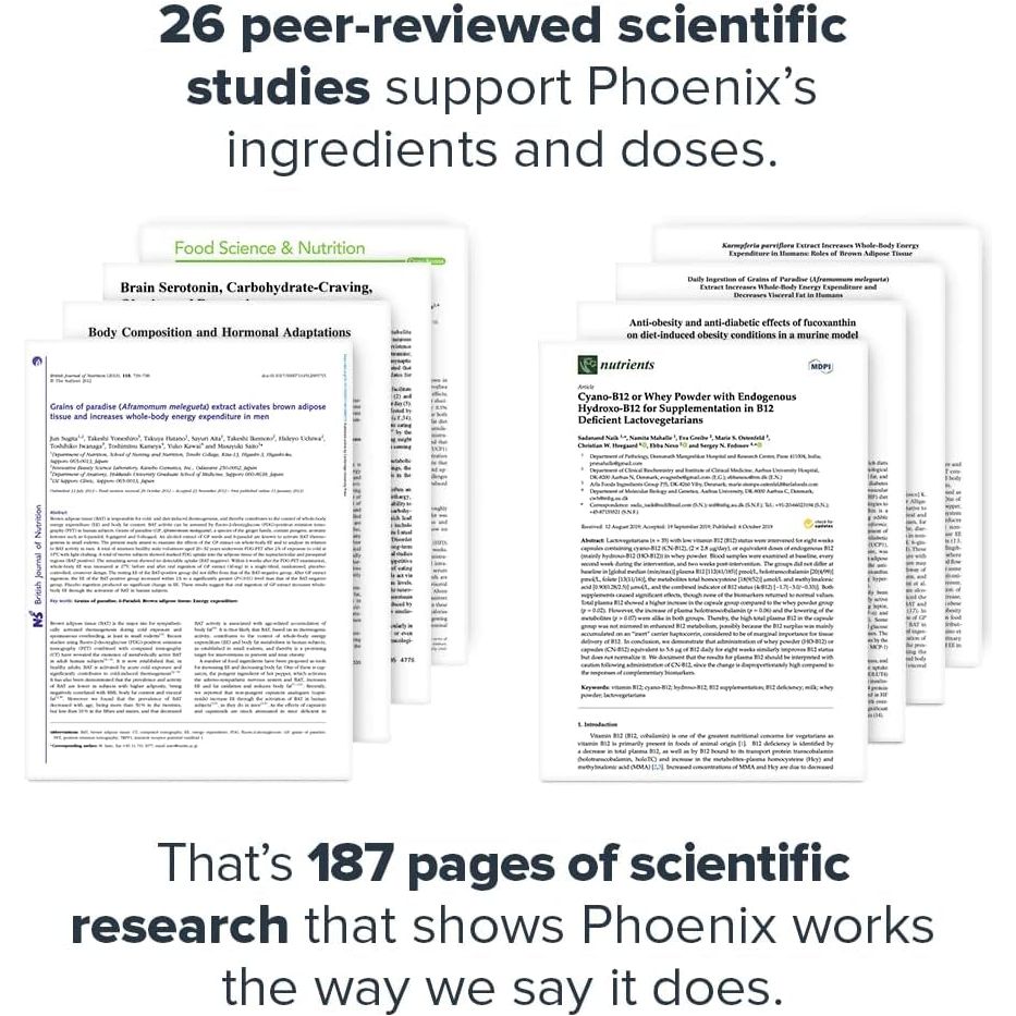 Legion Phoenix Thermogenic Fat Burners & Weight Loss Pills - 30 Serv, 90 Capsules - Suppviv