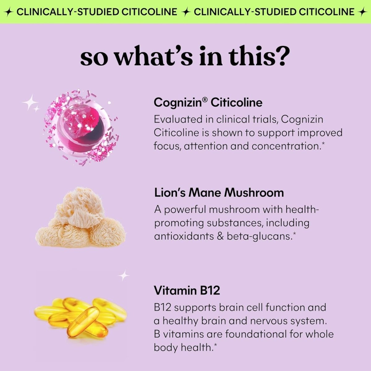 Lemme Focus Concentration & Brain Health Gummies - Strawberry (50 Count) - Suppviv