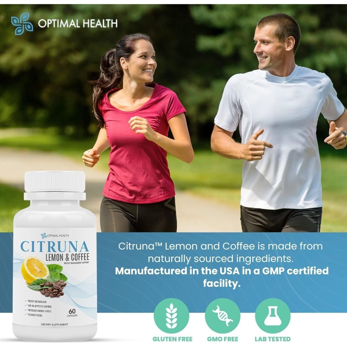 Lemon and Coffee Fat Burner - for Men and Women - 60 Capsules - Suppviv