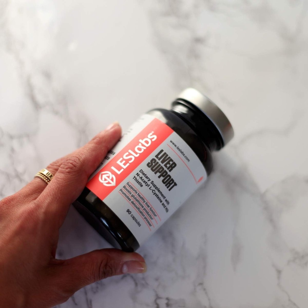 LES Labs Liver Support – Promotes Healthy Liver Function & Detoxification (90 Capsules) - Suppviv