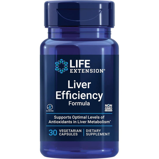 Life Extension Liver Efficiency Formula – Healthy Liver Function Support Supplement 30 Capsules - Suppviv