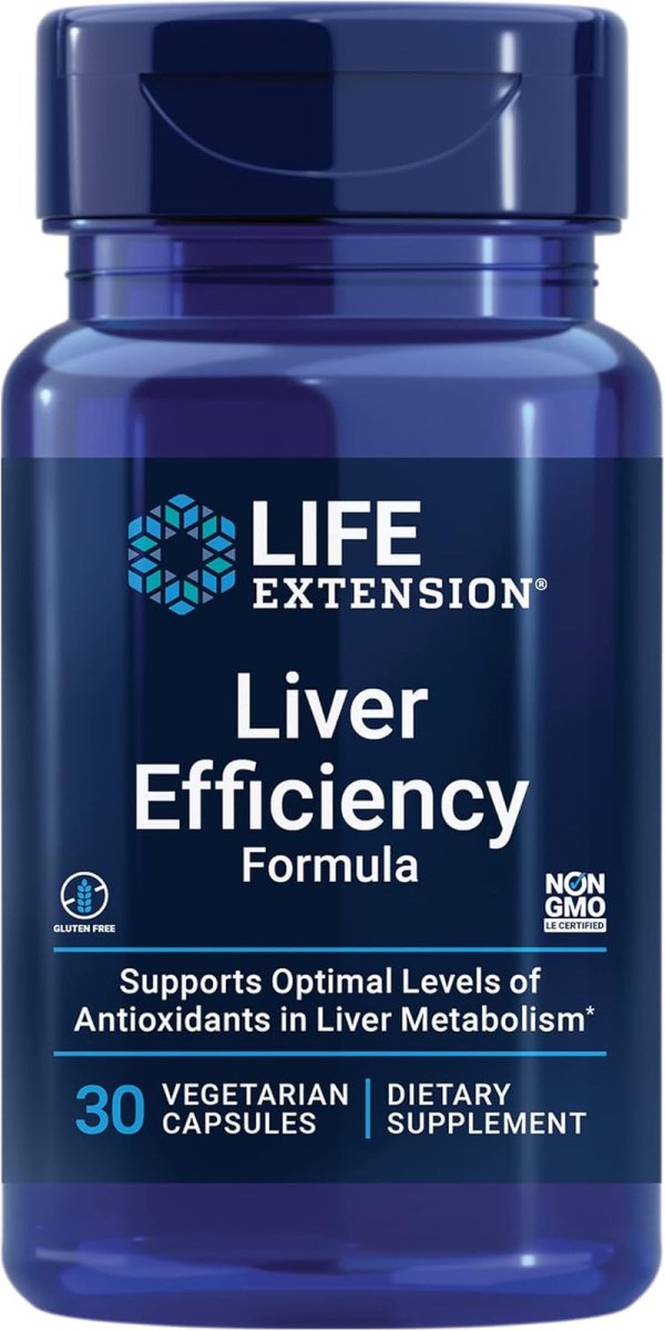 Life Extension Liver Efficiency Formula – Healthy Liver Function Support Supplement 30 Capsules - Suppviv