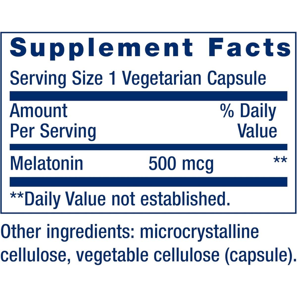 Life Extension Melatonin 500 Mcg – Gently Promotes Sleep 200 Capsules - Suppviv