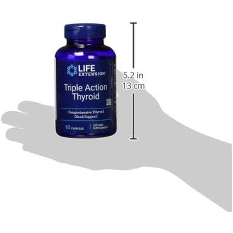 Life Extension Thyroid Support Complex - Thyroid Health Support Supplement 60 Capsules - Suppviv
