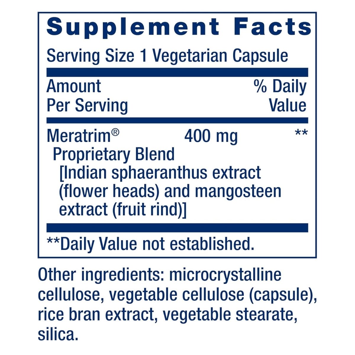 Life Extension Waistline Control™, S. Indicus, Mangosteen, Meratrim® 60 Capsules - Suppviv