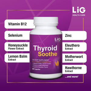 LIG Thyroid Soothe - Natural Herbal Supplement for Maintain Thyroid Function 1 PACK - Suppviv