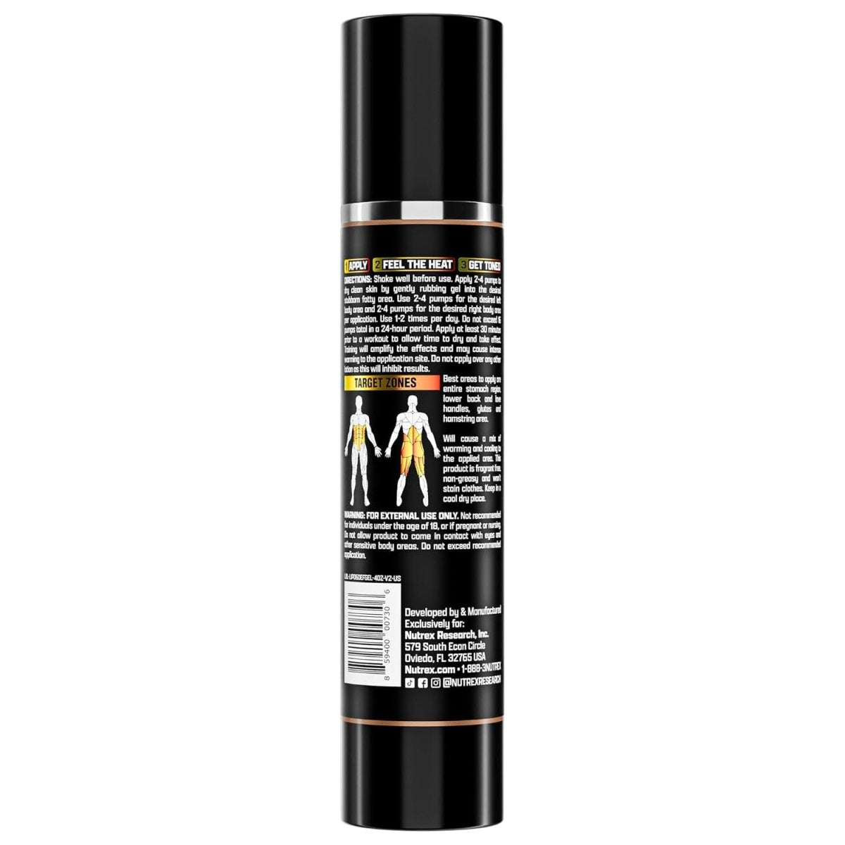 Lipo 6 Defining Gel - Fast Acting Cream for Men & Women | Anti Cellulite | Targets Stubborn Areas - 4 Oz - Suppviv