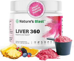 Liver 360 - Fruit Punch Flavored Liver Support Powdered Supplement, 1 Bottle - Suppviv