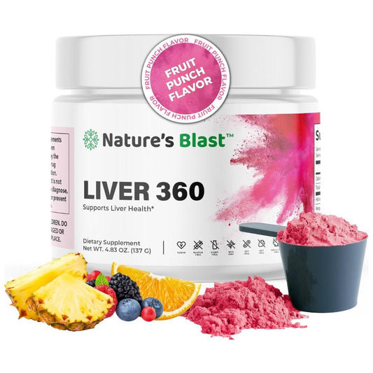 Liver 360 - Fruit Punch Flavored Liver Support Powdered Supplement, 1 Bottle - Suppviv