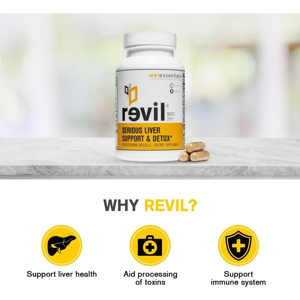 Liver and Herbal Support - 90 Capsules Milk Thistle, Burdock Vitamin C - Suppviv