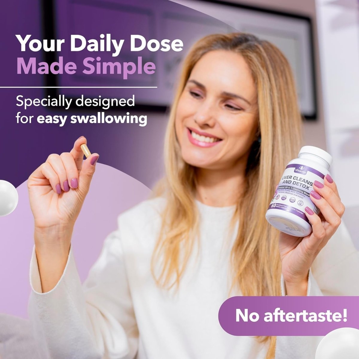 Liver Cleanse Detox & Repair Fatty Liver Supplements 28 - In - 1 60 Pills - Suppviv