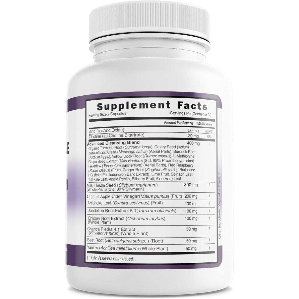 Liver Cleanse Detox & Repair Fatty Liver Supplements 28 - In - 1 60 Pills - Suppviv