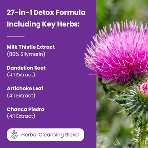 Liver Cleanse Detox & Repair Formula 60 Capsules 1 PACK - Suppviv