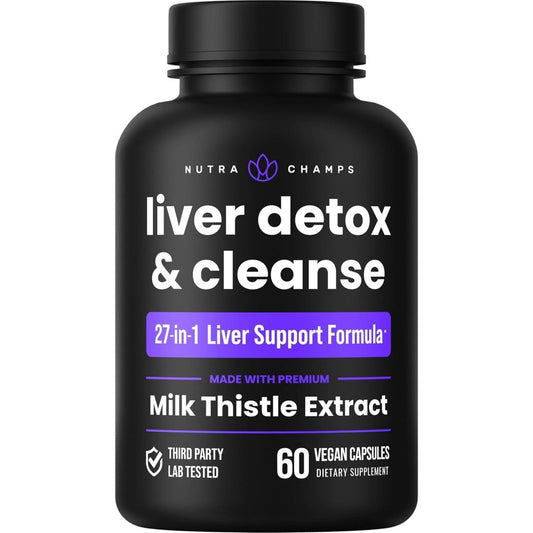 Liver Cleanse Detox & Repair Formula 60 Capsules 1 PACK - Suppviv