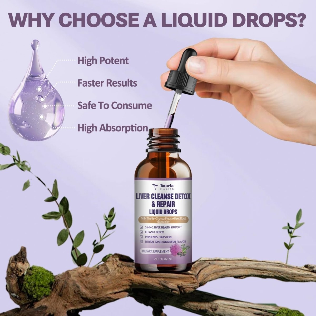 Liver Cleanse Detox & Repair Liquid 1100Mg Milk Thistle Supplement 1 PACK - Suppviv