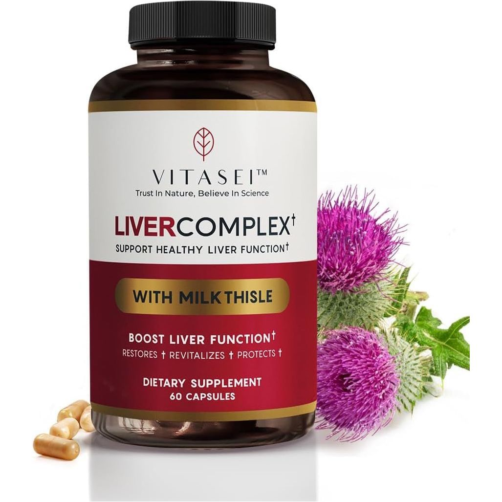 Liver Cleanse Detox & Repair, Liver Complex W/Milk Thistle Extract 60 Capsules - Suppviv