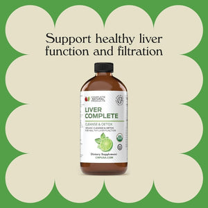 Liver Complete 16Oz - Organic Liquid Liver Cleanse & Detox Supplement - Suppviv