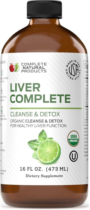 Liver Complete 16Oz - Organic Liquid Liver Cleanse & Detox Supplement - Suppviv