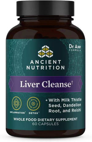 Liver Detox Supplement by Ancient Nutrition,1300Mg, 60 Count - Suppviv