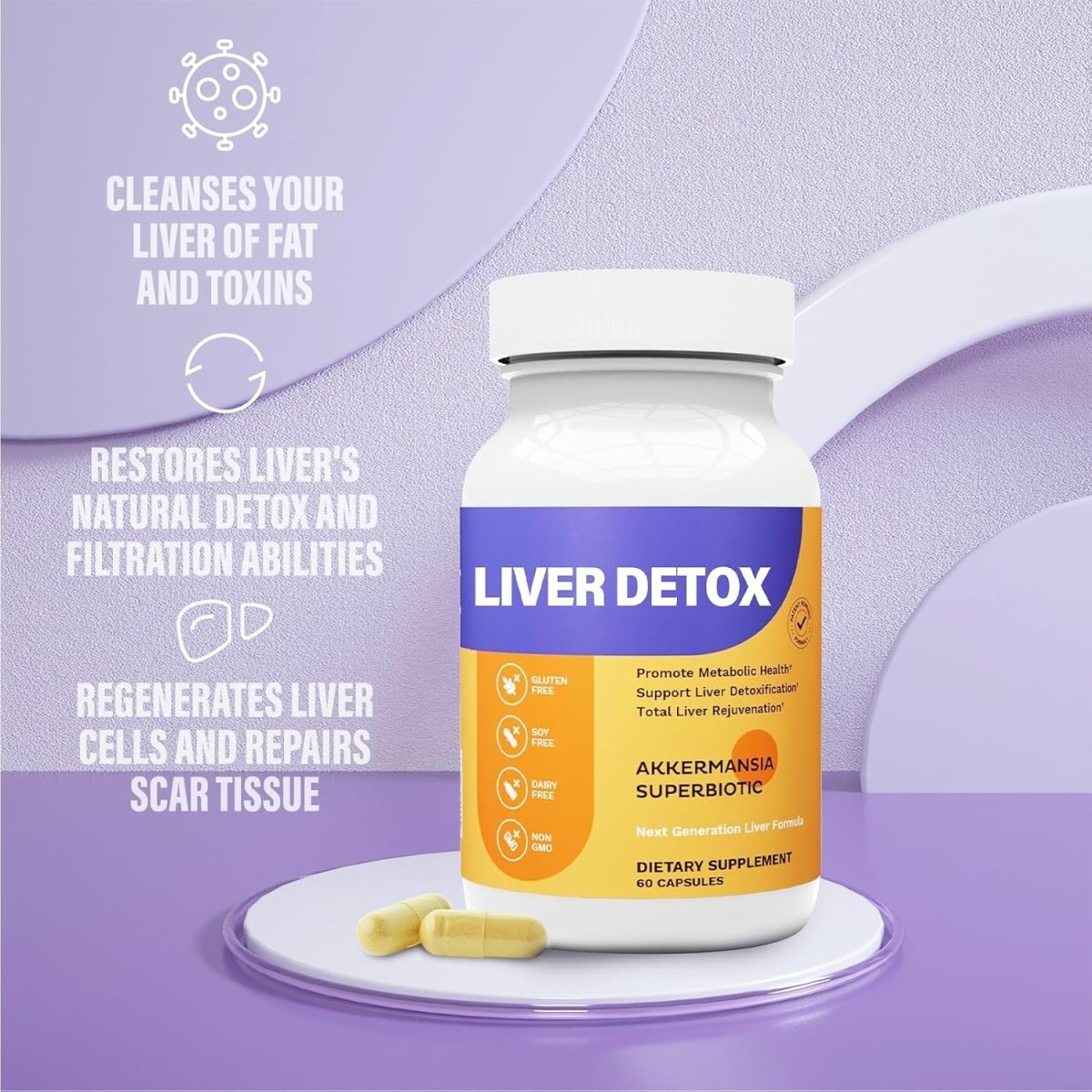 Liver Detoxification and Liver Recovery Support Supplements 1PCS - Suppviv