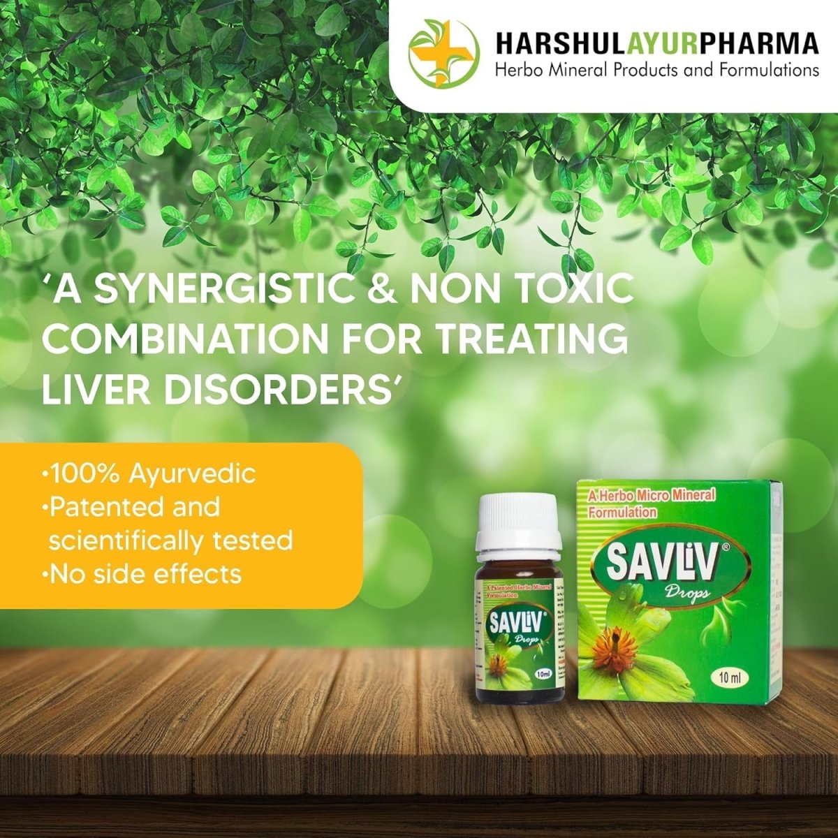 Liver Drops Ayurvedic for Liver Support & Detox 10 Ml 1 PACK - Suppviv