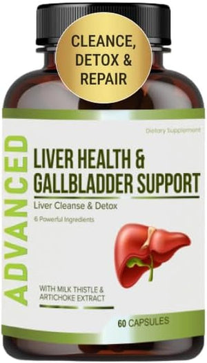 Liver Health Formula and Gallbladder Support - Liver Cleanse Detox & Repair - Suppviv