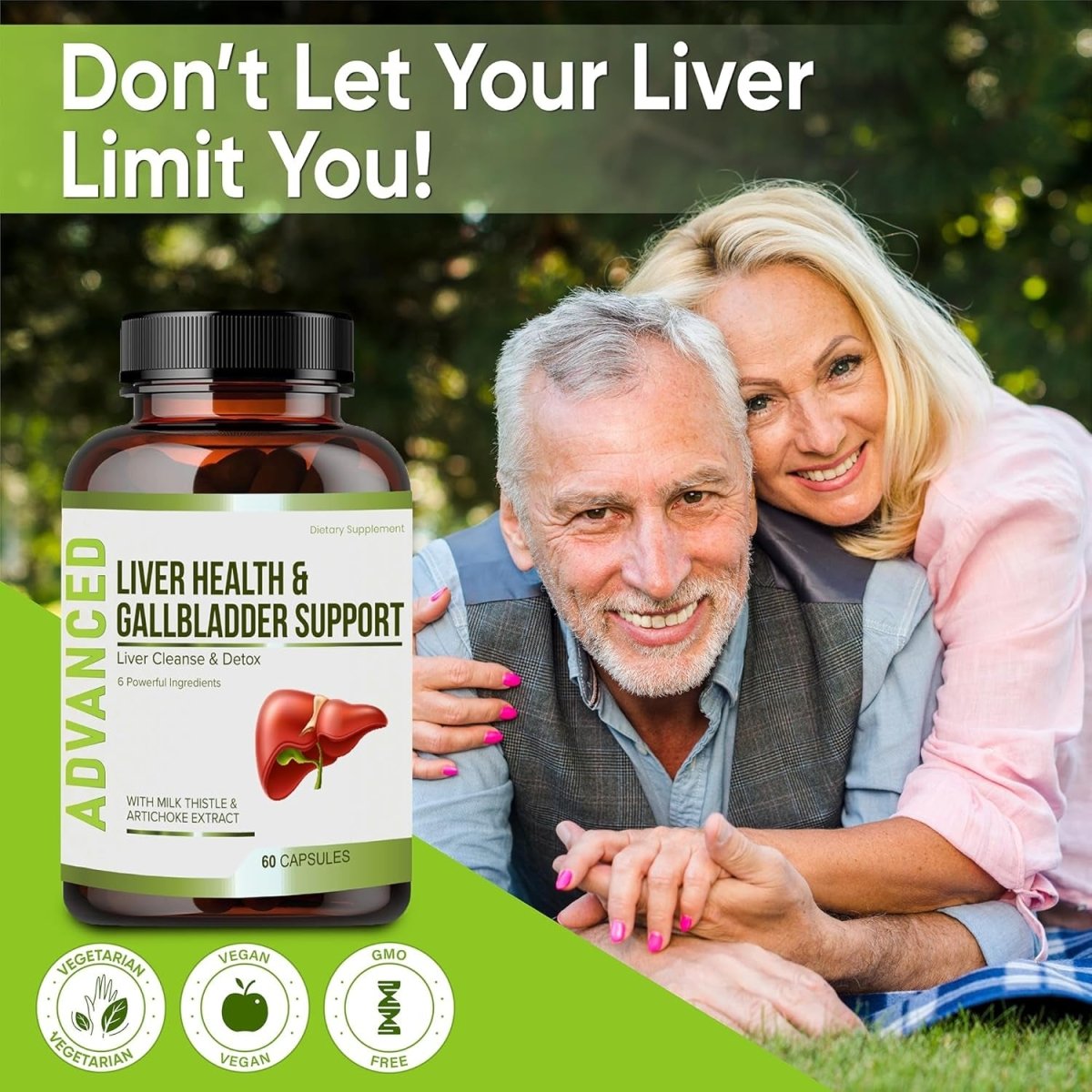 Liver Health Formula and Gallbladder Support - Liver Cleanse Detox & Repair - Suppviv