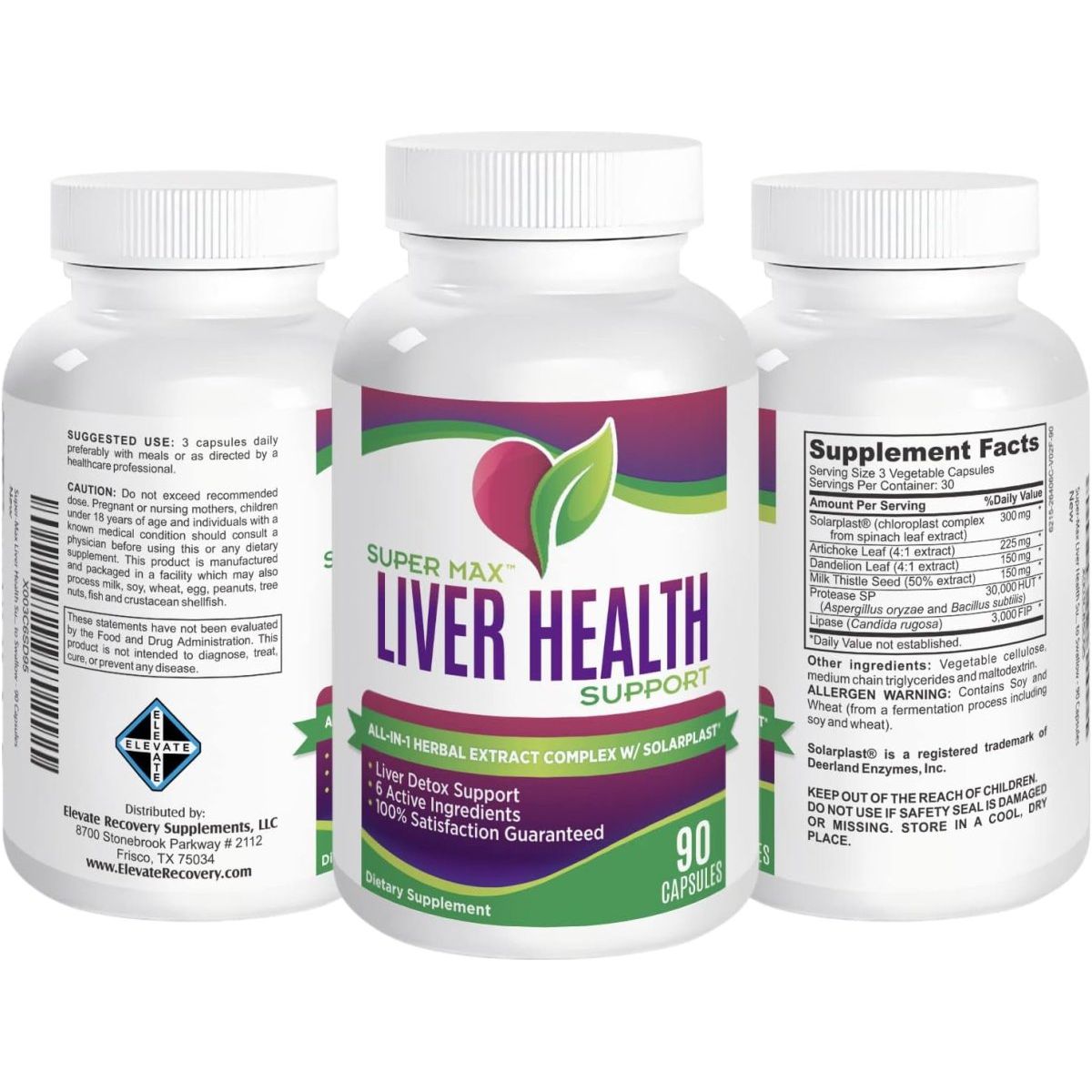 Liver Health Support Supplement (All - In - 1) Natural Liver Detox&Cleanse - 90 Capsules - Suppviv