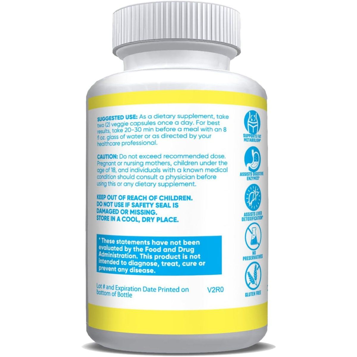 Liver Revive Natural Detox, Cleanse & Support Formula 60 Capsules - Suppviv