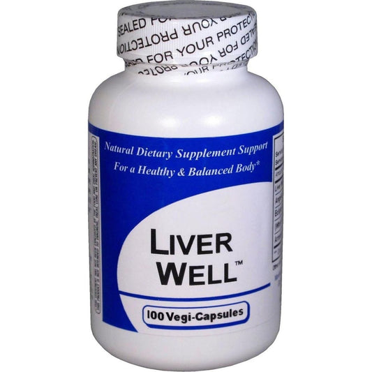 Liver Well 1 Bottle (100 Capsules) - Concentrated Herbal Blend - Dietary Supplement - Suppviv