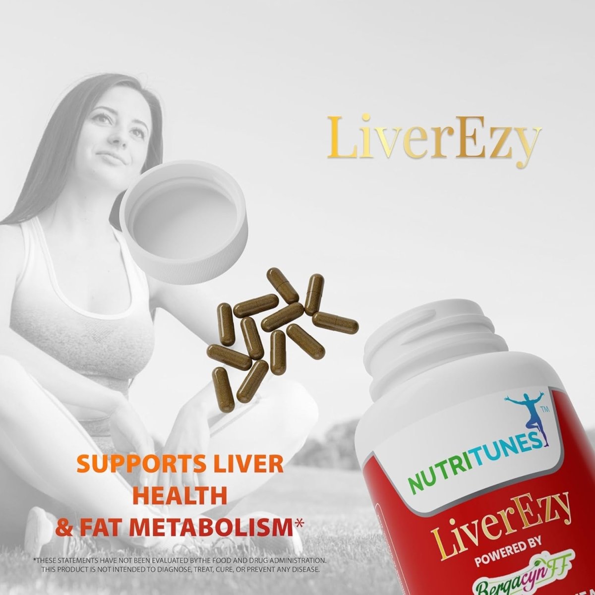 Liverezy Liver Support & Fat Metabolism Supplement 30 Capsules - Suppviv