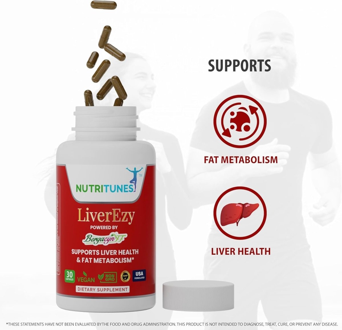 Liverezy Liver Support & Fat Metabolism Supplement 30 Capsules - Suppviv