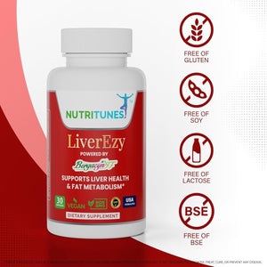 Liverezy Liver Support & Fat Metabolism Supplement 30 Capsules - Suppviv