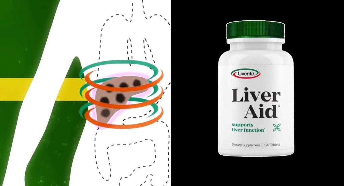 Liverite Liver Aid 120 Tablets, Liver Support,Cleanse,Care, Function, and Energy - Suppviv