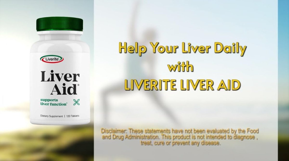 Liverite Liver Aid 120 Tablets, Liver Support,Cleanse,Care, Function, and Energy - Suppviv