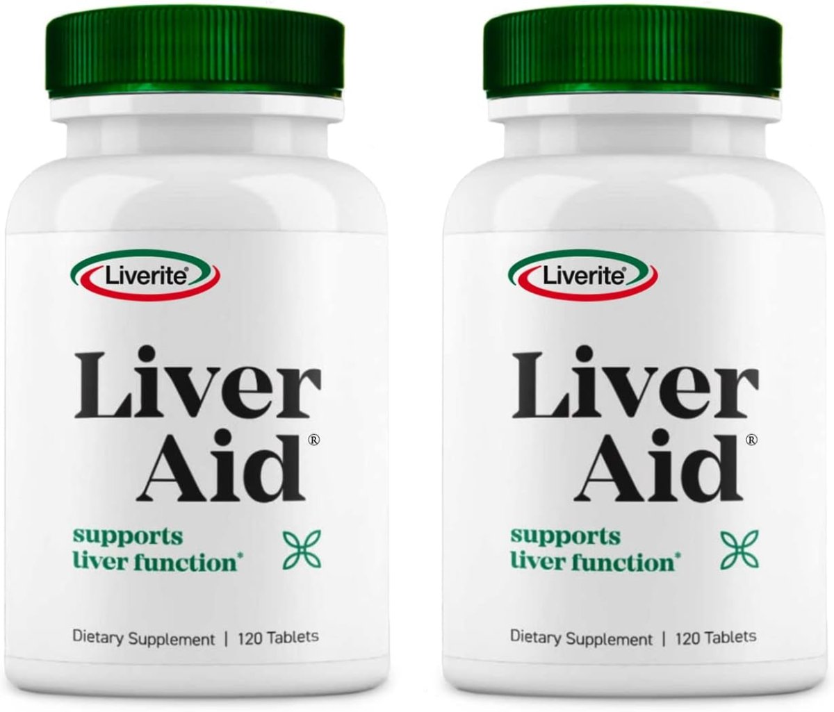 LIVERITE Liver Aid 2 - Pack (240 Tablets Total) Liver Support, Cleanse, Care,Function And Energy. - Suppviv