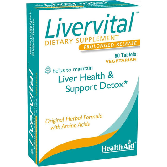 Livervital & Liver Health Support Original Herbal Formula 60Ct 1 PACK - Suppviv