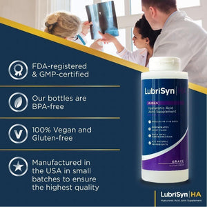Lubrisynha Joint Supplement, Grape Flavor, 11.5Oz – Promotes Healthy Joint Function, Made in USA, 100% Vegan - Suppviv