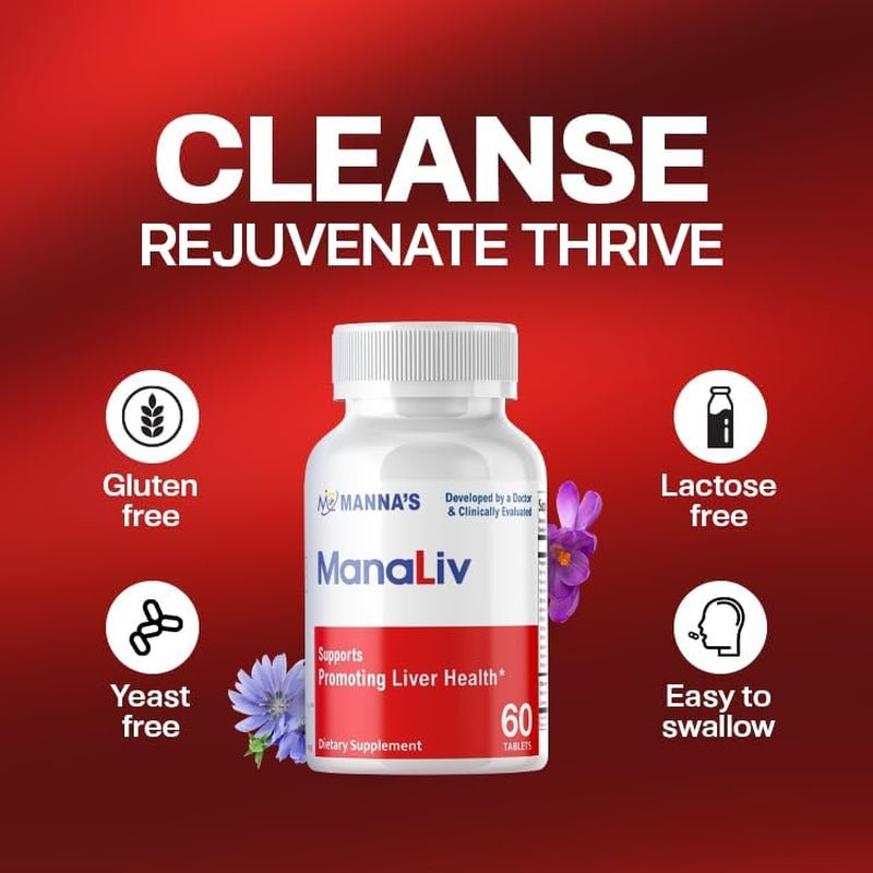 MANNA Manaliv Supports Promoting Liver Health 60 Tablets - Suppviv
