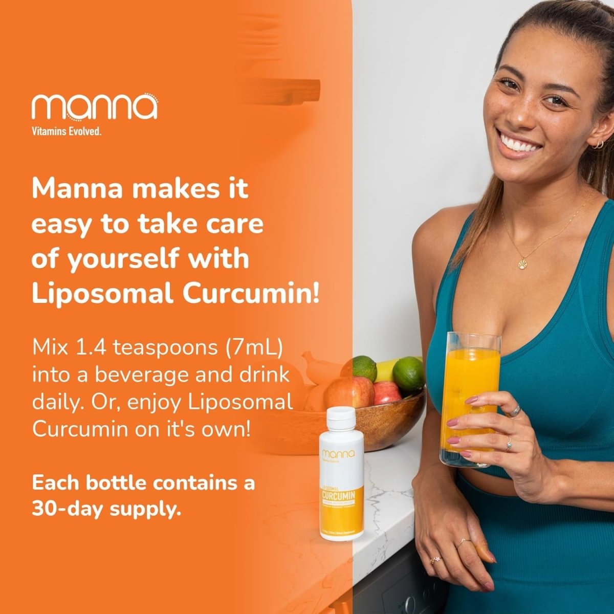 Manna Vitamins Evolved Liposomal Liquid Curcumin - Suppviv