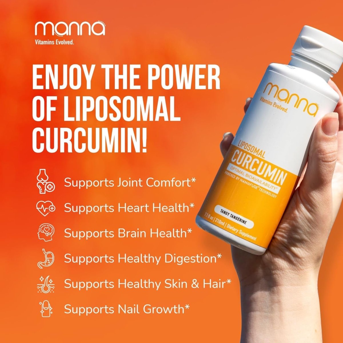 Manna Vitamins Evolved Liposomal Liquid Curcumin - Suppviv