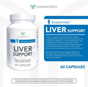 Mannatech Liver Support 60 Capsules - Liver Detox & Cleanse - Suppviv