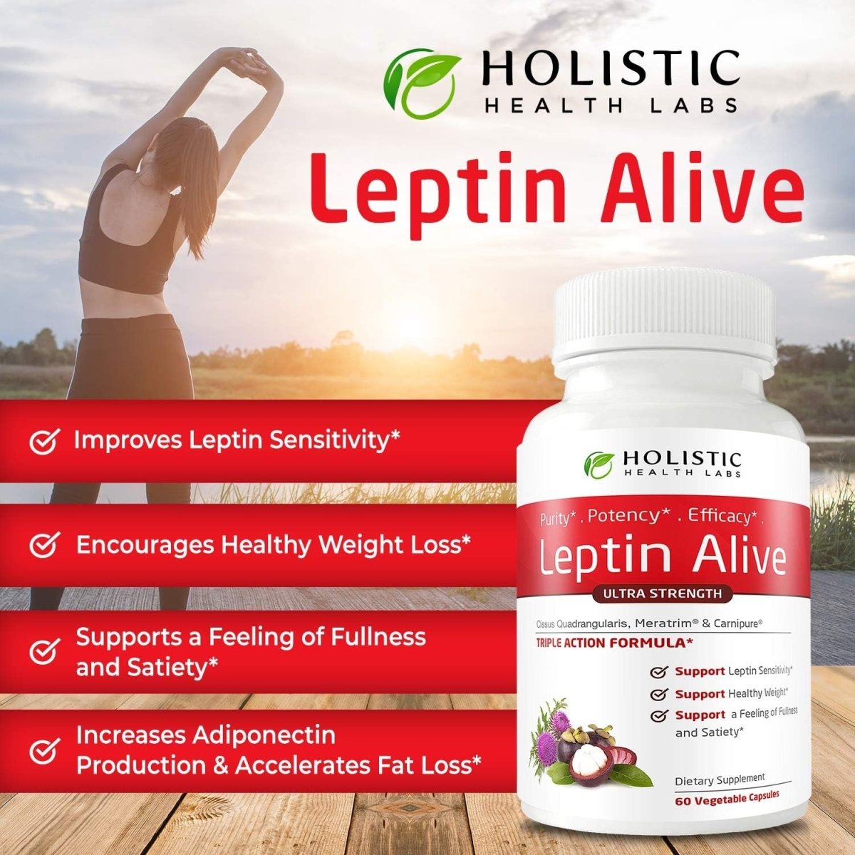Maximum Leptin Weight Management for Women & Metabolism Support 60 Capsules - Suppviv